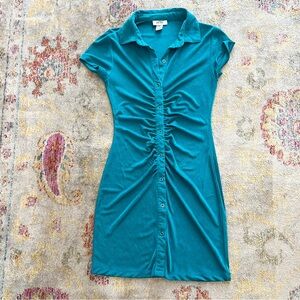 Just Polly Blue Mini Dress size Medium